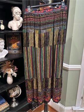 Vintage Karibo Boho 90s Beaded Belt Skirt – Size Small
